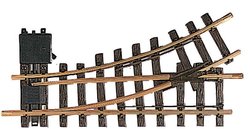 Zwrotnica lewa LGB 12100, 300 x 645 mm, 30°, sterowana ręcznie, skala IIm