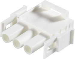 Obudowa złącza pin męskiego na kabel TE Connectivity 350777-4, Ilość pinów 2, Wymiary siatki: 6.35 mm, 1 szt.