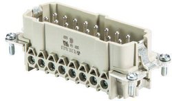 Wkładka męska złącza przemysłowego Wieland 99.706.6046.6 16-Pin + PE