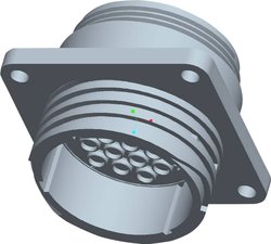 Obudowa gniazda CPC z prostokątnym kołnierzem TE Connectivity 213870-1, 1 szt.