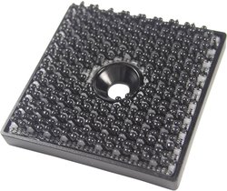 Rzep kwadratowy do przykręcenia element z haczykami (D x S) 32 mm x 32 mm czarny Binder Band 76768 1 szt.