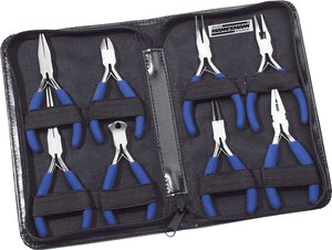 Zestaw szczypiec Brüder Mannesmann M10808, dla elektroników i mechaników, 8 szt.