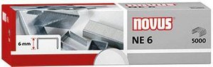 Zszywki NOVUS NE 6 Super 042-0001 ocynkowane 5.000 szt./opak. Spinacz Novus NE 6 Super 042-0001, 5000 szt.