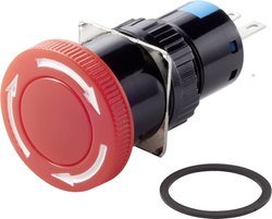 Wyłącznik awaryjny TRU COMPONENTS TC-LAS1-AY-11TS TC-7494432, 250 V/AC, 1 NC, 1 NO, 1 szt.