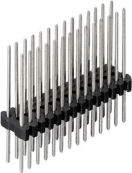 Listwa pinowa Fischer Elektronik SLV W 2 055/ 72/Z, RM 1,27 mm, 2 x 36 pin, 1,5 A