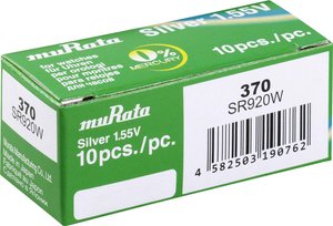 Ogniwo guzikowe Murata SR920W-PBWW tlenkowo-srebrowe 30 mAh 1.55 V 10 szt.