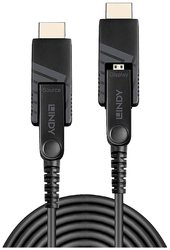 Lindy 38322 Kabel HDMI 30 m HDMI typ D (mikrofon) Czarny Kabel LINDY 38322, 30.00 m