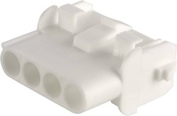 Obudowa złącza pin żeńskiego na kabel TE Connectivity 350780-1, Ilość pinów 4, Wymiary siatki: 6.35 mm, 1 szt.