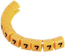 Oznacznik kablowy  TRU COMPONENTS  TC-MB1/7203 pomarańczowy 1593401 Zawartość: 10 szt.