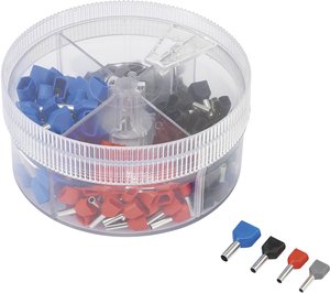 Zestaw podwójnych końcówek TRU COMPONENTS TE200SS 739884, 0.50 mm² - 2.50 mm², 200 szt.