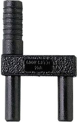 Złączka bananowa Stäubli SKS2-12L/1SA/N 65.9866-21 Średnica pinu: 2 mm Rozstaw kołków: 12 mm czarny 1 szt.