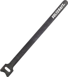 Opaska kablowa 200mm VOLTCRAFT Klett Kabelbinder 200mm (D x S) 200 mm x 12 mm ciemno-szary N/A