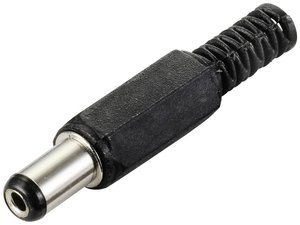 Złącze męskie niskonapięciowe TRU COMPONENTS  złącze męskie proste 5.5 mm 2.1 mm 1 szt.