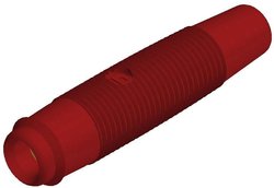 Złącze bananowe SKS Hirschmann KUN 30 Au  czerw.