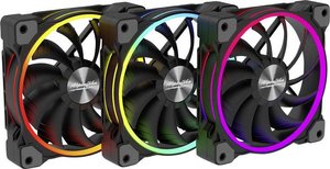 Alpenföhn 3x Wing Boost 3 ARGB Wentylator do obudowy PC czarny, rgb (S x W x G) 120 x 120 x 25 mm z podświetleniem LED