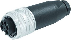 Gniazdo 7/8'' proste, samopodłączające z zaciskiem śrubowym 3-biegunowy zakres mocowania 6-8 mm Złącze niekonfekcjonowane czujnika/aktuatora Murr Elektronik 7000-78191-0000000, 1 szt.