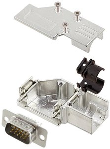 Zestaw listew męskich D-Sub encitech DCMR09-FK-HDP15-W-K 6355-8066-01, rzędy: 3, styki: 15, 90 °, 1 szt.