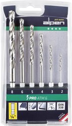 Zestaw wierteł krętych do metalu Alpen 0000100806100 1 szt.