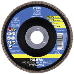 Tarcza lamelkowa PFERD PFC 125 Z 40 START STEELOX 69300934 Średnica 125 mm 10 szt.