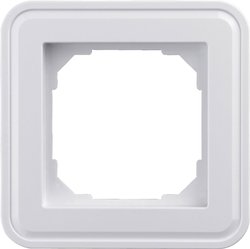 Ramka Sygonix 33598R, 1-drożna, błyszcząca, biała Ramka pojedyncza Sygonix 33598R SX.11