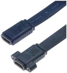 Lyndahl LKPK025-50 Kabel adaptera HDMI 1.4 do montażu na płaskim panelu (AF/AF) 5,0 m Przejściówka HDMI Lyndahl LKPK025-50 LKPK025-50, 5 m