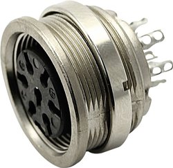 Złącze okrągłe Amphenol T 3507 000, Ilość styków: 8 DIN, 1 szt.
