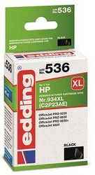 Edding Tusz Zamiennik HP 934XL, C2P23AE Czarny  atrament Edding EDD-536 18-536, 1 szt.