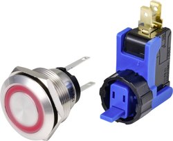 Przycisk TRU COMPONENTS TC-9201352, 22 mm, 250 V, 15 A, 1 szt.