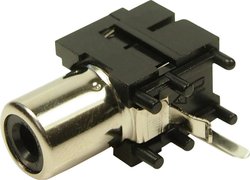 Złącze męskie RCA/Cinch Cliff FC68371 FC68371, stop miedzi, złącze żeńskie do wbudowania poziomego, 1 szt.