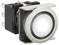 Przycisk podświetlany Idec LB6ML-M1T64PW LB6ML-M1T64PW, 18.2 mm, 250 V, 125 V, 30 V, 5 A, 1 szt.