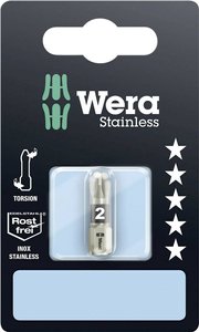 Bit krzyżakowy PZ 2 Wera 3855/1 TS SB SiS 05073614001 stal nierdzewna  D 6.3 1 szt.