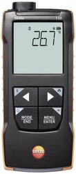 testo 110 – miernik temperatury NTC i Pt100 z podłączeniem do aplikacji Termometr typu NTC, Pt100 testo 110 0563 0110, -200 - +800 °C