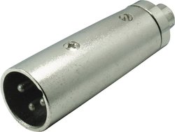 Adapter XLR złącze męskie XLR - złącze żeńskie RCA/cinch Mono Kash 55051 1 szt.