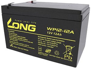 Akumulator ołowiowy Long WP12-12A/F1 WP12-12A/F1, AGM, 12 V, 12 Ah