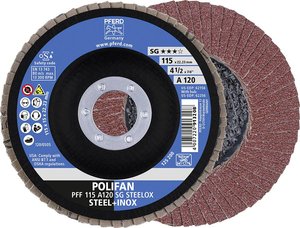 Tarcza lamelkowa PFERD A Sg Steelox 67612115 Średnica 115 mm 10 szt.
