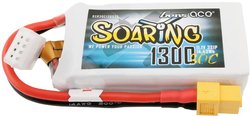 Gens ace Soaring 1300mAh 11,1V 30C 3S1P LiPo Battery Pack Z wtyczką XT60 Pakiet akumulatorów (LiPo) 11.1 V 1300 mAh 30 C Gens ace Softcase XT60