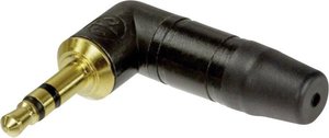 Złącze męskie jack 3,5 mm NTP3RC-B Neutrik NTP3RC-B złącze męskie kątowe Ilość styków: 3 stereo czarny 1 szt.