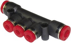 Kolektor przelotowy Norgren PNEUFIT C C00D31006, 3 x 6/2 x 10 mm