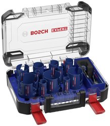 Zestaw otwornic EXPERT Construction Material 20/22/25/32/35/40/44/51/60/68/76 mm, 15 szt. Zestaw otwornic Bosch Accessories EXPERT Construction 2608900489 15 szt.