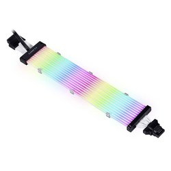 Lian Li Strimer Plus V2 12VHPWR Przedłużka 16 do 16 pinów - 320mm, 12 torów LED Lian Li Strimer Plus V2 12VHPWR Kabel adapter LED  320 mm czarny, rgb