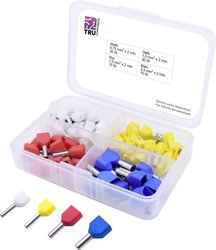 Zestaw końcówek rurkowych TRU COMPONENTS T1903C021, Izolowane częściowo, 0.75 mm², 90 szt.