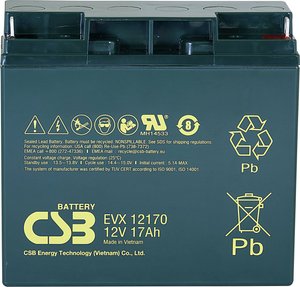 Akumulator ołowiowy CSB Battery EVX 12170 EVX12170, AGM, 12 V, 17 Ah