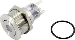 Przełącznik wciskany TRU COMPONENTS TC-GQ22-A-11ZD/G/12V/S203 1602488, 1 szt.
