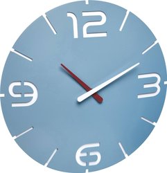 TFA Dostmann 60.3047.14 Kwarcowy Zegar ścienny 35 cm x 3.5 cm  niebieskie morze