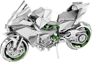 Zestaw konstrukcyjny Metal Earth Iconx Kawasaki Ninja Green