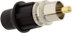 Złącze męskie RCA/Cinch Telecom Security KCM KCM, Ni, złącze męskie proste, 1 szt.