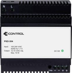 Zasilacz na szynę DIN C-Control PSD-304, 12 V/DC, 6 A, 72 W