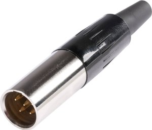 Złącze kablowe mini XLR, męskie, 5-Pin Hicon HI-XMCM5