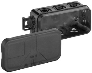 Puszka instalacyjna Spelsberg Mini 25-L/sw, IP55, (D x S x W) 43 x 89 x 38 mm, czarny, 1 szt.