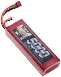 Zestaw baterii modelarskich Reely (LiPo) 7,4 V 5000 mAh ilość ogniw: 2 50 C twarda obudowa T-connector Pakiet akumulatorów (LiPo) 7.4 V 5000 mAh 50 C Reely Hardcase System złączy T